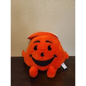 Kool-Aid‎ Man Plush Stuffed Toy Red Ice Cubes Hat 16 Inches